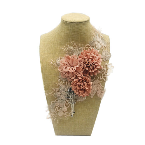 Flowers embroidered - 3d,