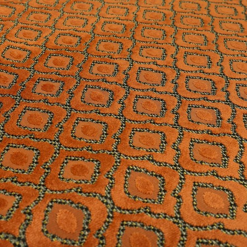 Orange geometric patterned - orange,
