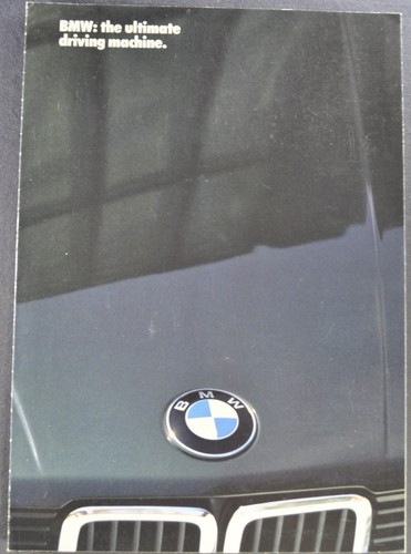 1985 bmw brochure - brochure, 325e