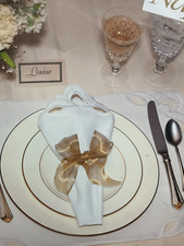 hand embroidery  kit White Lace cutwork Printed design fabric Napkins Set unused