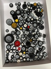 480g Job Lot LEGO Assorted Wheels & Tyres Used Selling @ £1 start