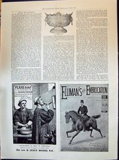 Old Print 1898 Cycling Cup