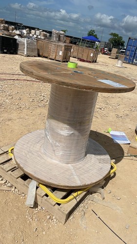 Wooden cable reel - cable,