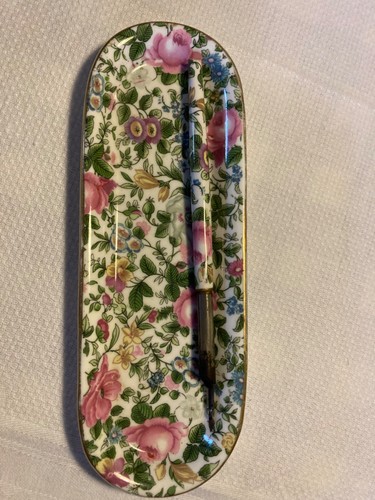 Crown staffordshire pen tray - staffordshire,