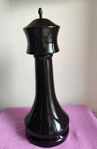 Black ceramic king - king, piece