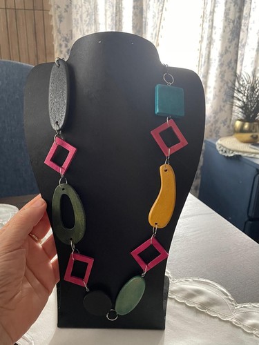 Colourful wooden statement - wooden,