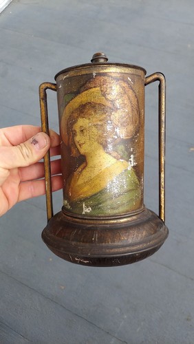 Antique victorian biscuit tin - antique,