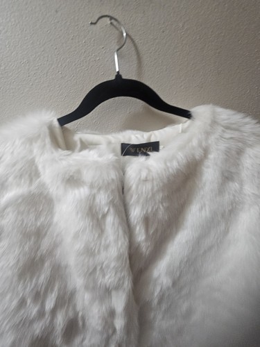 Wenxi white faux fur jacket - white,