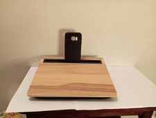 Wood Laptop Bed Tray Lap Desk Cushion Pillow MacBook iPad Books Stand with Slot