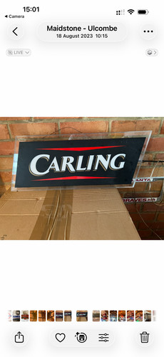 Iluminated pub beer sign - iluminated,