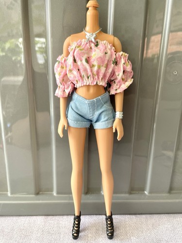 Barbie doll 5pc pink - 5pc, floral