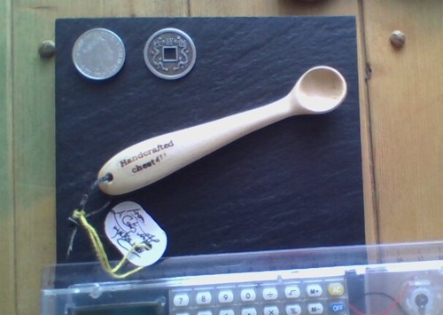 Hand carved wooden spoon - carved,