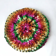 Abba Sequin Beret Beanie