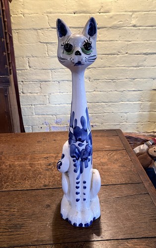 Vtg 1960s ceramic blue - vtg,