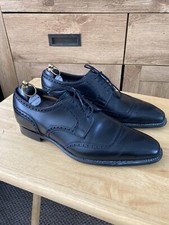 Wildsmith mens shoes Grant black leather size 8 