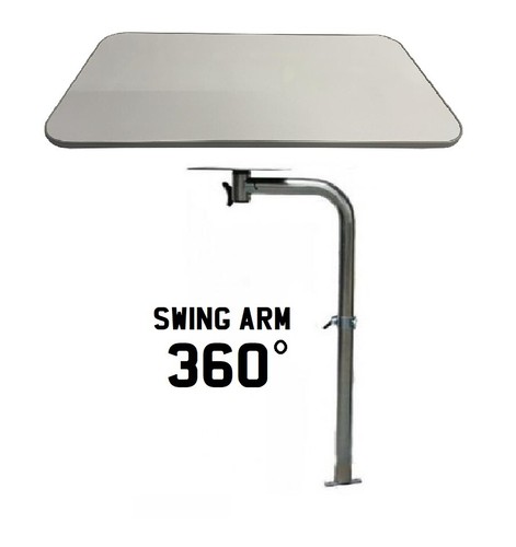Silver glitter table grey - glitter,