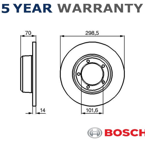 Bosch front brake - disc, fits