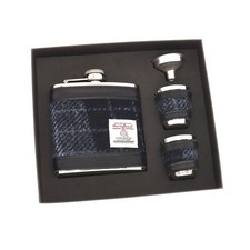 6oz Harris Tweed Hip Flask