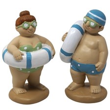 Swimming Couple - Man Lady