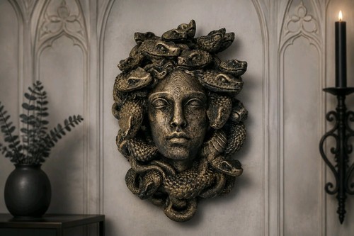 Medusa wall figurine mythical