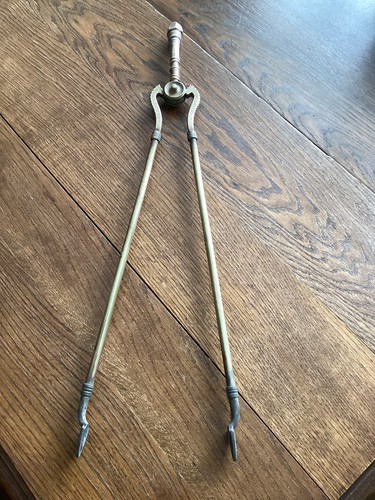 Antique coal fire tongs - ,