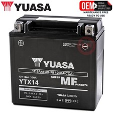 Yuasa Original Sealed Battery YTX14-BS For BMW F 800 S 800 2006-2012