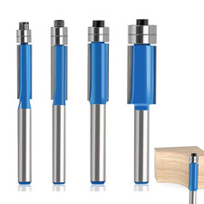 Router Bits 1/4 Shank – 4 Pcs Flush Trim Router Bit Set, Cutting Diameter 1/4", 