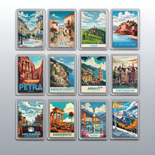 Acrylic Travel City Holiday