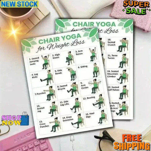 Pcs chair yoga for seniors - yoga,