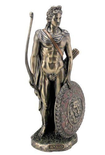 Apollo bronze figurine - apollo,