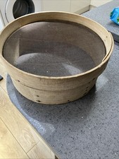 Antique bentwood flour sifter - flour,