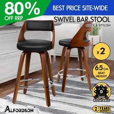 ALFORDSON 2x Swivel Bar Stools