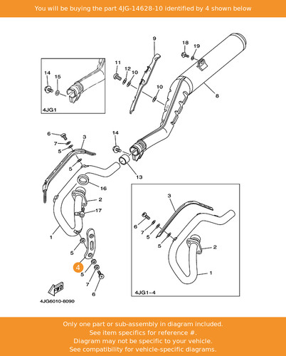 Yamaha protector exhaust - protector,,