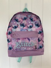 Girls Stitch Backpack - Purple - New 