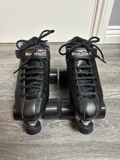 Black Riedell Roller Skates Uk Size 6  Cayman Wheels