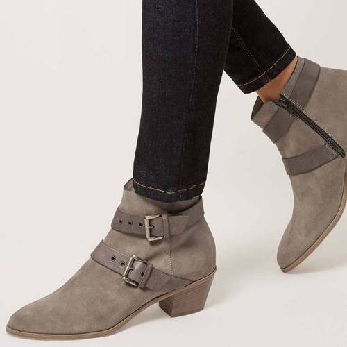 Hobbs lea buckle stone suede - lea,