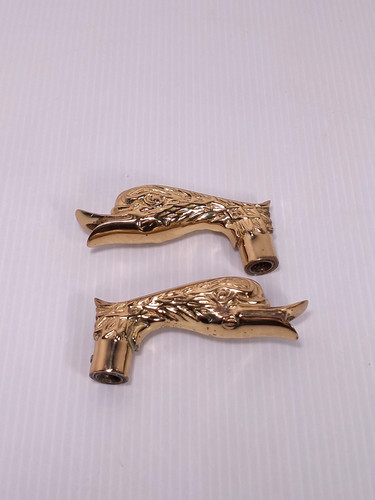 Pair swan decorative brass - decorative,