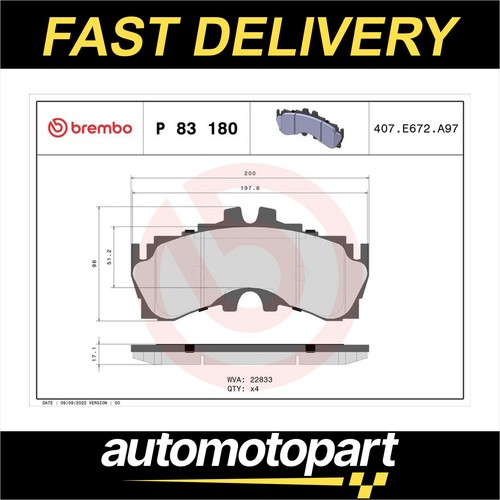 Brembo brake pads - pads, set