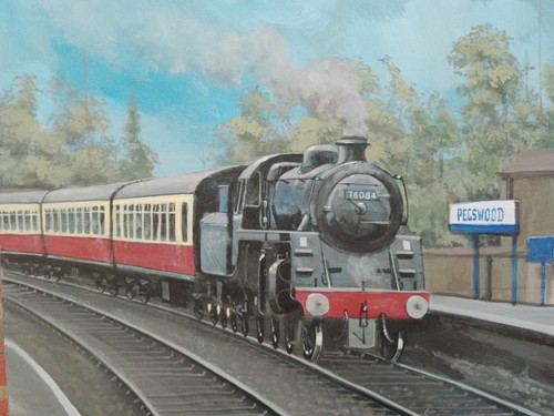 Original painting steam - original, '