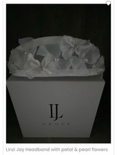 Linzi Jay White Wide Hairband