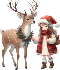 Colourful Christmas Stag Deer