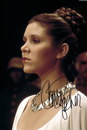 Carrie fisher signed autograph - carrie,