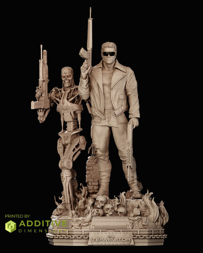 The terminator t800 fan art - fan, by