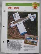 Aircraft of the World Card 2 , Group 15 - Robin DR 400