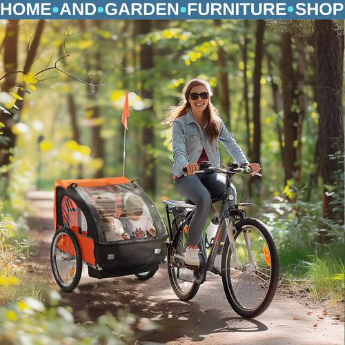 Kids bike trailer seater - kids, 2-seater