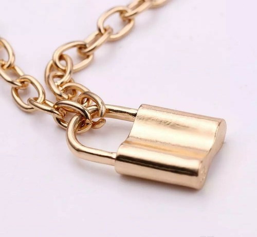 Lock pendant padlock necklace - lock,
