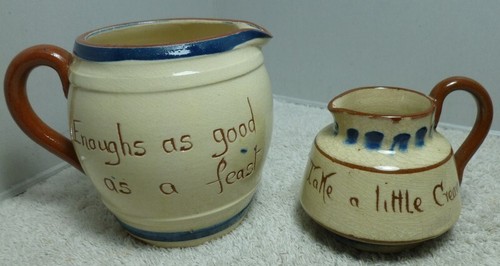 Devon ware milk jug - jug, &