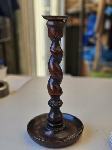 Candle stick holder - holder, wooden