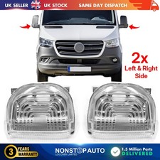 LEFT & RIGHT WING MIRROR REPEATER INDICATOR LIGHT FOR MERCEDES SPRINTER 2018-on