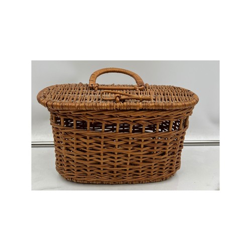 Vintage woven wicker - wicker, fisherman
